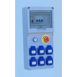 Coffret corps de métier monophasé 6 prises (seul)